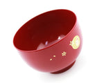 laque rouge, vaisselle