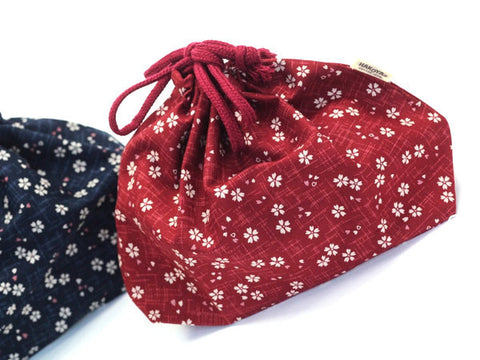 Sac pour boîte à bento sakura